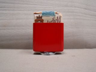 Red Hold A Pack Vintage Cigarette Pack Holder Metal Cigarette Holder Hold A Pak