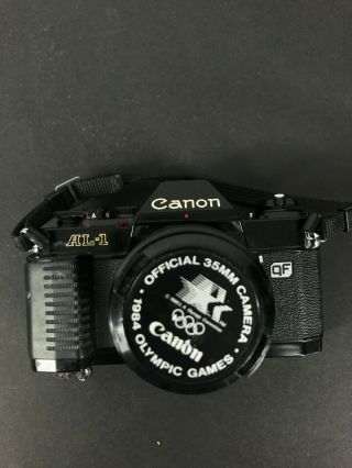 Canon Al - 1 Film Camera Qf W/ Lens - Battery Door Is Loose Vintage