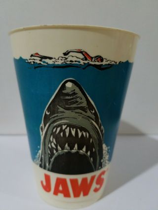 Vintage 1975 Jaws Move Promotional Cup / Tumbler