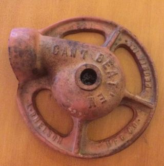 Vintage Can’t Beat ‘em Red Lawn Sprinkler By Mfg Co.  L.  R.  Nelson Peoria Ill.