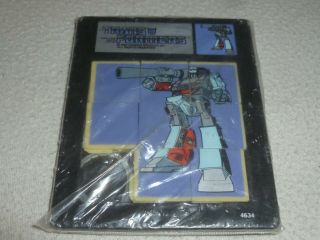 Vintage 1984 Transformers G1 Megatron Slide Puzzle Sliding Decepticons Hasbro