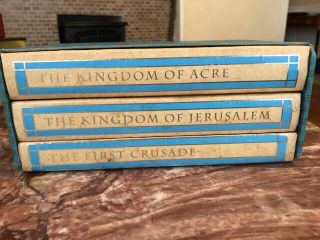 7.  A History Of The Crusades Steven Runicman 3 Volumes Including Slipcase Folio