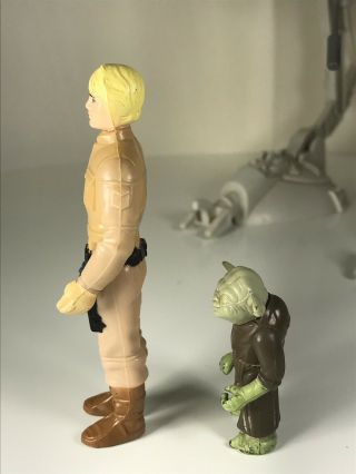 Star Wars Vintage Figure Luke Skywalker Bespin w/blaster Yoda 1980 LFL HK 5