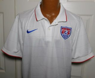 Vintage United States Usa National Team Soccer Nike Dri - Fit Polo Shirt Jersey Xl
