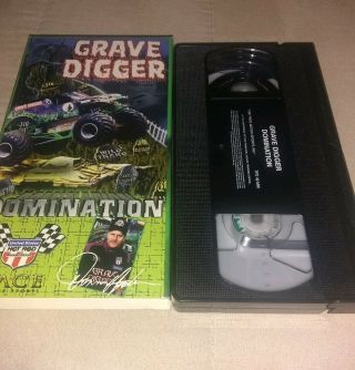 Grave Digger Domination Monster Truck Pace Motor Sports Vintage 1997 Vhs Tape
