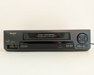 Sharp Vcr Vc - A593 4 - Head Vhs Video Cassette Player Recorder And