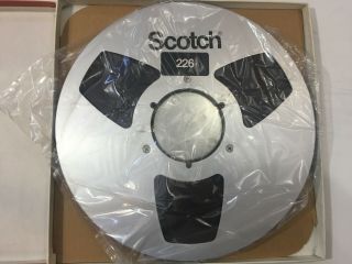 Scotch Reel To Reel Tape 10.  5 Inch Metal Reel Type 226