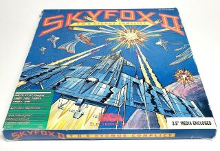 Skyfox Ii Cygnus Conflict Big Box Pc Ibm 3.  5 Vintage - 1988