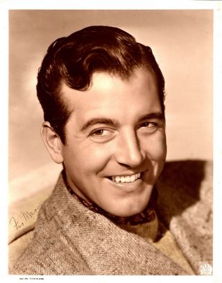 John Payne Autographed 1940s Vintage 8x10 Photo Actor Miracle On 34th Street