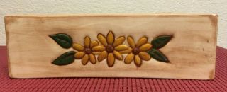 d) VINTAGE Hand Painted Porcelain BUTTERFLY FLOWERs Rectangle Tissue Box Holder 3