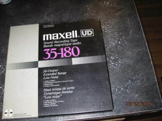 Maxell Ud 35 - 180 10.  5 " Metal Reel To Reel Tape,