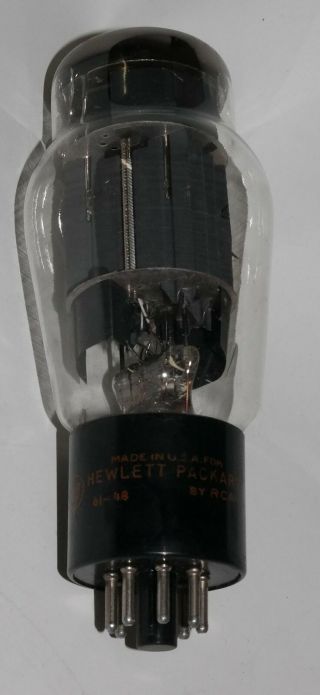 Vintage Hp Hewlett Packard Rca 6as7g Electron Vacuum Radio Amp Ham Tube