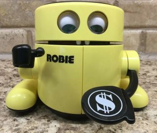 Vintage Robot - Robie The Robotic Banker Radio Shack Battery Operated Bank
