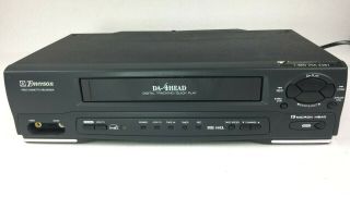 Emerson EWV401B 19 Micron 4 Head VHS VCR Player/Recorder - 2