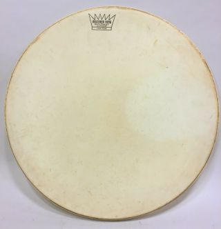 Remo 60s Vtg 16 - Inch Weatherking Diplomat Coated Drum Head White Floor Tom Logo