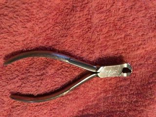 Vtg Optical Pliers Vigor Pl 77 End Cutter Pliers 4.  25 In Made In Germany Euc