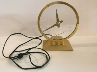 Vintage Parts Art Deco Mid Century Jefferson Golden Hour Mystery Electric Clock