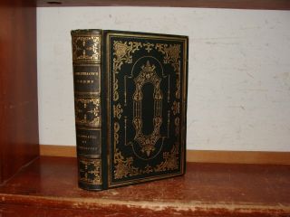 Old Poems By Henry Wadsworth Longfellow Book 1850 Leather Fine Binding