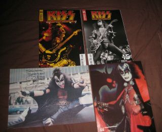 Kiss Comic Books,  Vintage 75 - 78 Covers & Color Photos Gene Simmo
