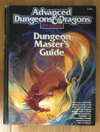 Vintage Ad&d Dungeon Masters Guide Rule Book 2100