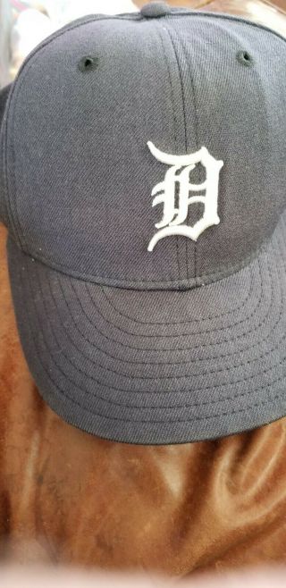 Vintage Mlb Detroit Tigers Era 59/50 Ballcap Lid Size 7 3/8 Hat Raised Logos