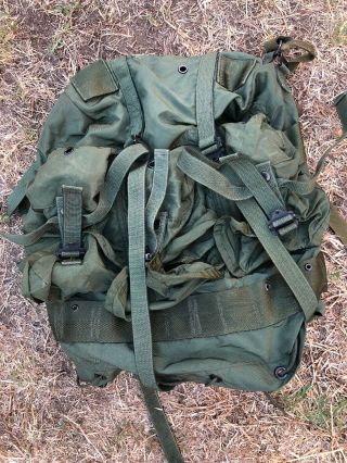 Us Army Vintage Usmc Combat Field Pack Lc - 2 Rucksack Backpack No Frame Medium