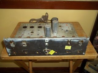 Vintage The Fisher Model X - 100 - B Tube Amplifier Chassis (partial)