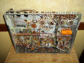 Vintage The Fisher Model X - 100 - B Tube Amplifier Chassis (Partial) 6