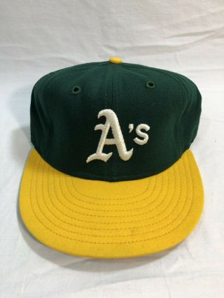 Vintage Era Mlb Oakland Athletics A’s Fitted Hat Size 7 1/8 100 Wool