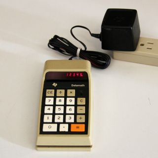 Vintage Texas Instruments Ti - 2500 Datamath V3 Led Calculator 1973 &