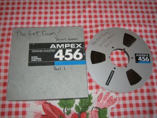 Vg,  Ampex Grand Master 456 Nab Metal Reel 10.  5 Reel Tape 2500’ X 1/2” 5