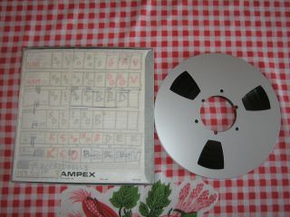 VG,  Ampex Grand master 456 NAB Metal reel 10.  5 reel tape 2500’ X 1/2” 5 6