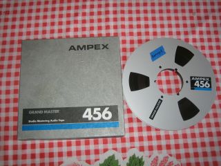Vg,  Ampex Grand Master 456 Nab Metal Reel 10.  5 Reel Tape 2500’ X 1/2” 3