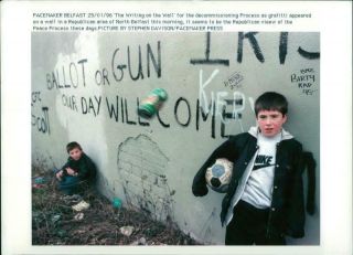 Views Of Belfast: The Writing On The Wall.  - Vintage Photo