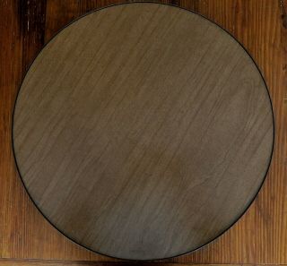 Vintage 22 " Round Jigsaw Puzzle Spinner Accessory Lazy Susan Tabletop Laminate