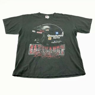 Vintage 90’s T Shirt Xl Dale Earnhardt Nascar Racing Graphic Tee Black Made Usa