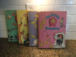 4 Vintage  Dr.  Seuss Storytime  Hardcover Books