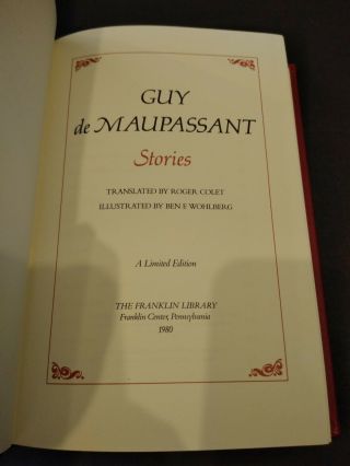 The Tales of Guy de Maupassant EASTON PRESS,  100 Greatest 4
