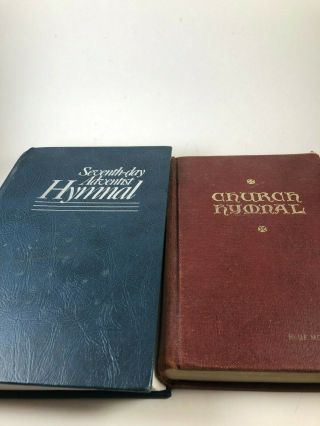 (2) Seventh Day Adventist Sda Vintage Church Hymnals 1941 & 1985 Hardback