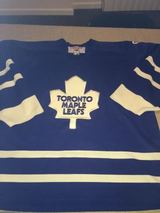 Vtg Blue Toronto Maple Leafs Xxl Ccm Nhl Hockey