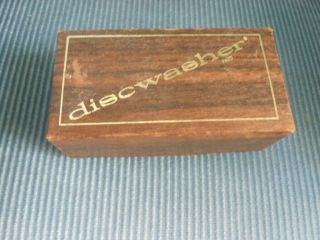 Vintage Discwasher Vinyl Record Care Kit w/Box,  Walnut Handle Brush,  D4 Bottle 2