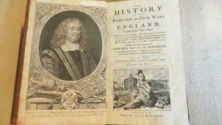 1704 " The History Of The Rebellion & Civil War " By Clarendon - Vol 1 - Folio
