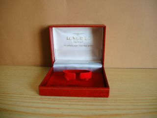 Vintage Swiss Made Longines Empty Box For Wrist Watch In Red Omega Zenit Rolex