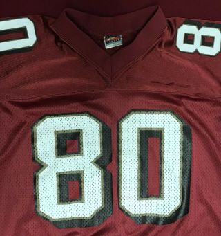 Vintage 90 ' s Nike NFL San Francisco 49ers Jersey Jerry Rice 80 Size Large 3