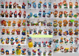 Complete Collectible Figures Toys Set From Kinder Surprise Eggs Vintage