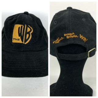 Vintage The Wb Tv Channel Hat Promotional Warner Bros Strapback Dubba Dubba