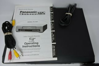 Panasonic PV - 7401 4 Head Omnivision VCR VHS Player w Remote 2