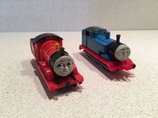 Thomas The Train & Friends Vintage 1993 James And Thomas Wind Up Engine