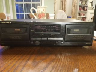 Pioneer Stereo Double Cassette Deck Ct - W205r