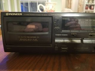 Pioneer Stereo Double Cassette Deck CT - W205R 2